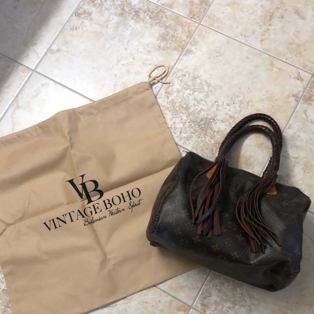 Louis Vuitton Vintage Boho Revamped Fringe Speedy handbag